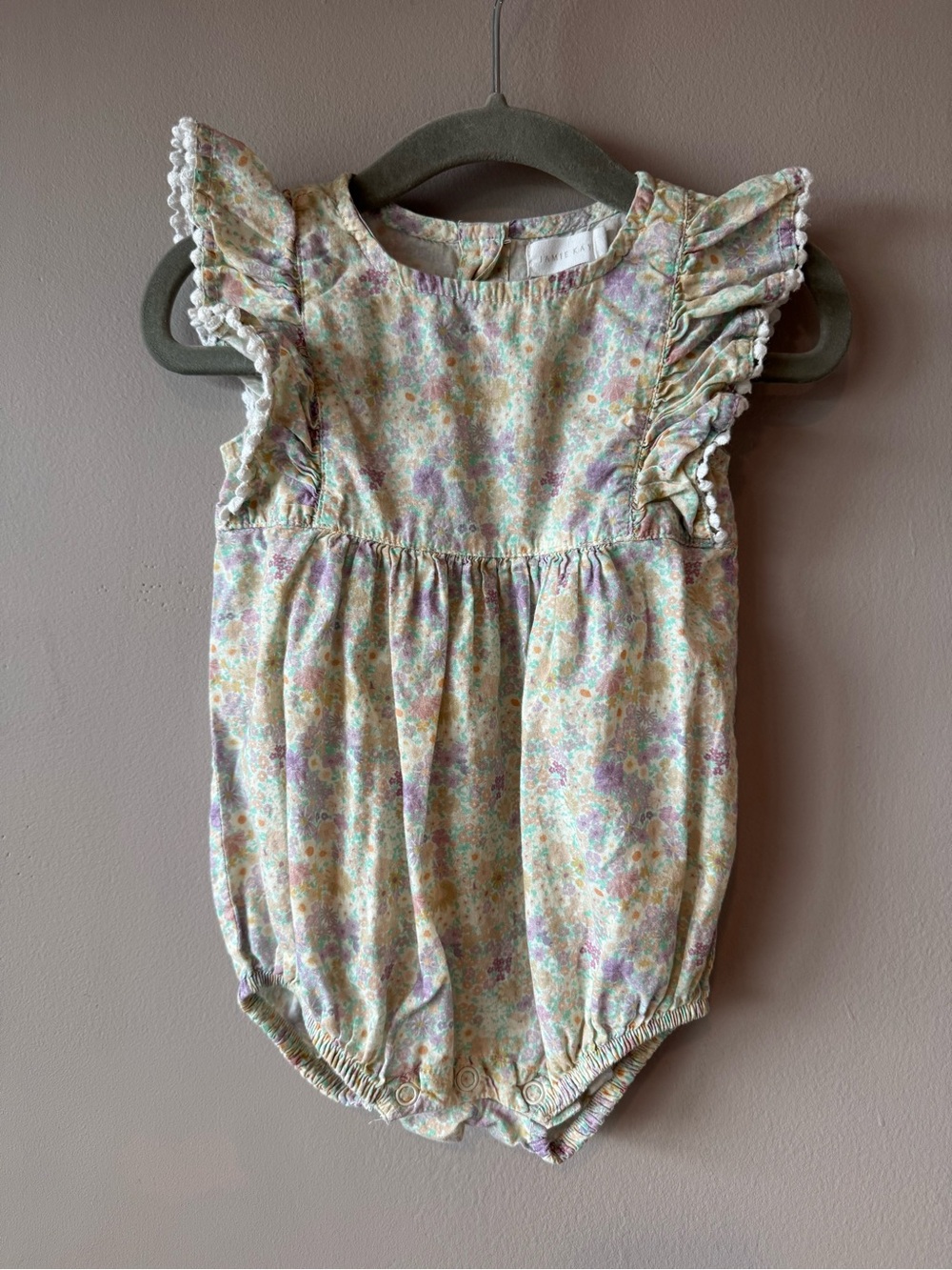 Jamie Kay Organic Cotton Stella Playsuit Mayflower Bubble Romper 6-12 Months